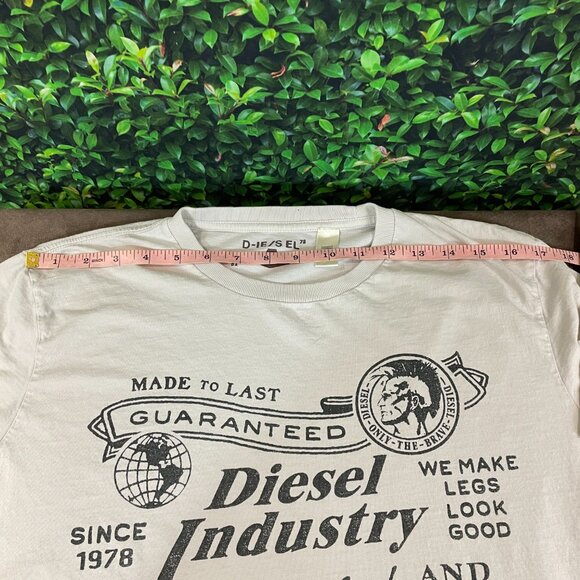 Diesel White Graphic Tee - Short Sleeve - Picture 9 of 9